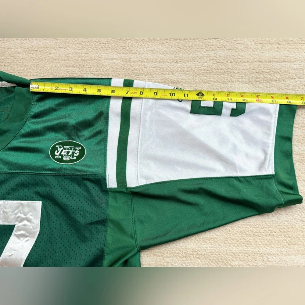Reebok New York Jets Bart Scott #57 Stitched Jersey, Size 52, Green/White - Picture 7 of 15